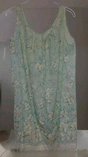 Vintage Colony Club Lightweight Floral Mod Nightgown, Sz Lrg, Midi