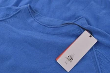 C.P. Company NWT Crew Neck Sweater Sz 50 M In Solid Bright Blue Cotton 