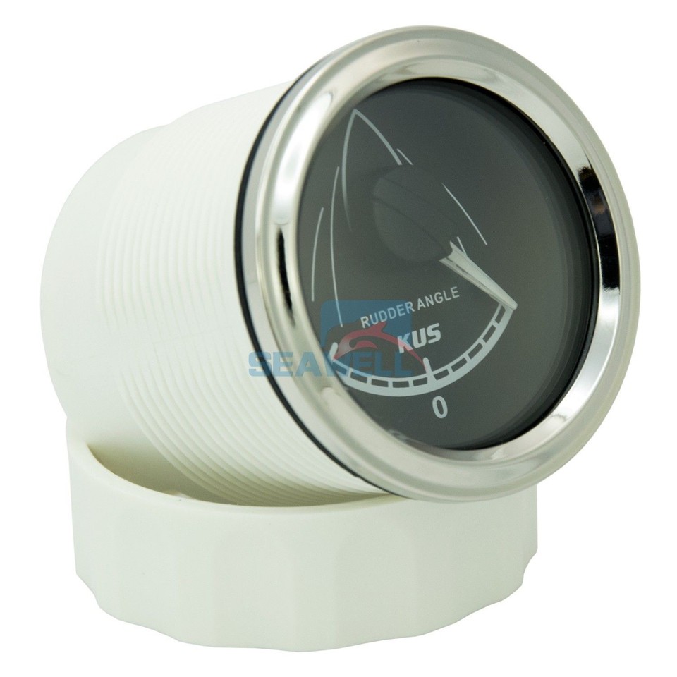 KUS Boat Marine Rudder Angle Gauge Indicator W/ Dual Station Rudder ...