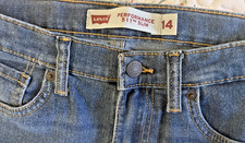 Levi's Jeans Boys Size 14 Regular 27" Waist Blue 511 Performance Slim