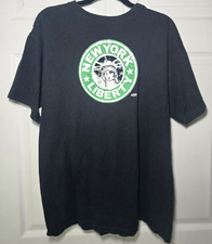 New York Liberty Basketball T-Shirt Black Green White Logo Graphic