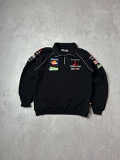 Felpa Vintage Mitsubishi Ralliart Repsol Quarter Zip Uomo M Racing Jacket