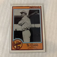 TY COBB 1987 TOPPS NESTLE ALL TIME DREAM TEAM FOOD ISSUE #7 HOFer TIGERS