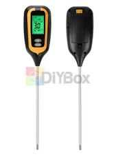 6-in-1 LCD PH Soil Tester Plant Lawn Water Moisture Temperature Light Test Meter