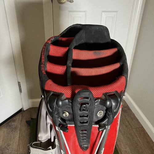 Ogio Grom Red Golf Cart Bag schwarz grau - 8 Wege Top Holz - lesen - ohne Gurt - Bild 11 von 23