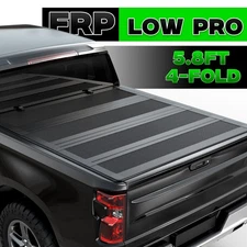 5.8FT FRP Low Profile Hard Tonneau Cover For 14-19 Silverado Sierra 1500 2500HD