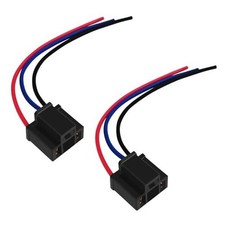 H4 Headlight Wire Socket Connector, 3 Wire Way Male/Female Female/2PCS
