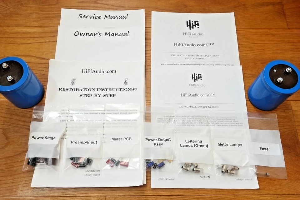 McIntosh MC2205 amplificador reconstrucción restauración recapitulación actualización kit reparación Foto 3 de 4