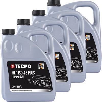 20L TECPO HYDRAULIKÖL HYDRO HLP ISO 46 PLUS HYDRAULIKFLÜSSIGKEIT DIN 51524/2 ÖL