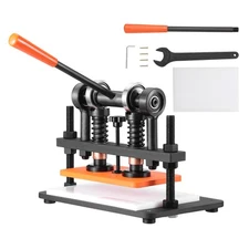 Leather Cutting Machine 10.2 x 5.9 in Embossing Plate Manual Die Cutter