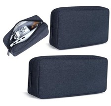 Electronic Organizer Accessory Pouch, Travel Electronic Accessories Navy Blue