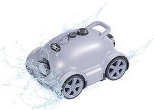 Hinice Cordless Robotic Pool Cleaner Automatic Vacuum 150 Min 2200 Sq.Ft. Gray