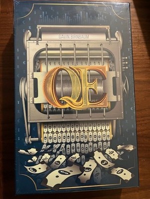 QE (Quantitative Easing) Auction Board Game BoardGameTables.com Family Money