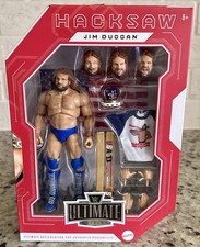 WWE MATTEL ULTIMATE EDITION LEGENDS HACKSAW JIM DUGGAN FIGURA DE LUCHA LIBRE EN MANO!
