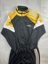 Adidas Vintage Overall Jumpsuit Schwarz/Gelb XL