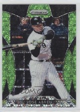 2019 Panini Prizm Lime Green Donut Circle Prizm 117/199 Jose Abreu #90 0q3