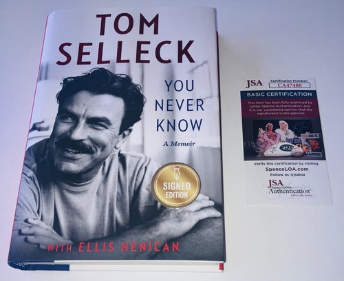 TOM SELLECK SIGNED HANDSIGNIERT YOU NEVER KNOW HARDCOVER BUCH 1. AUFLAGE JSA COA SELTEN - Bild 3 von 3