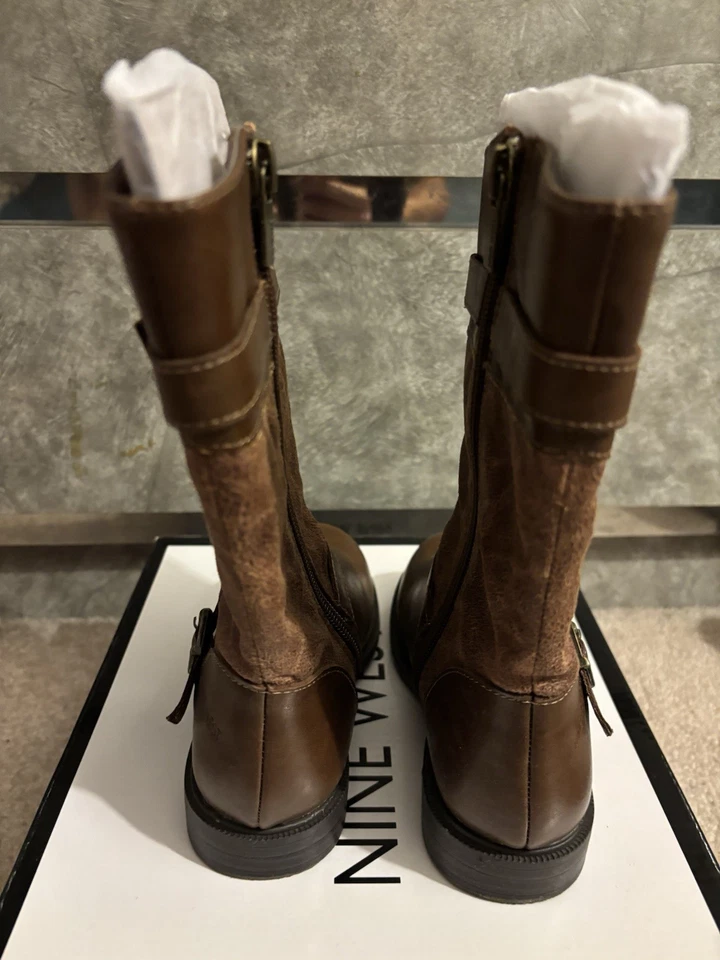 Botas para niños pequeños Nine West talla 9M marrón Foto 3 de 4