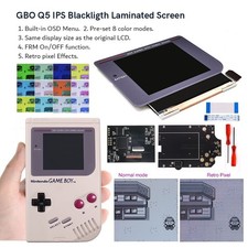 3.1" Laminated IPS Backlight OSD Menu FRM LCD Screen Kit Pre-cut Case For GB DMG