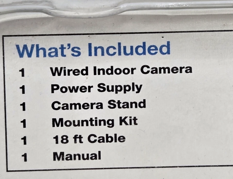 First Alert Mini Analog Indoor Color Wired Camera w/Audio P-500C- New, Sealed - Image 4 of 4