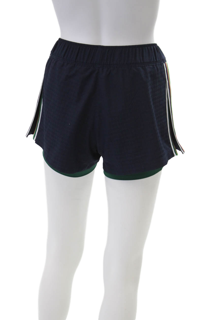 Lacoste Sport Womens Textured Lined Mini Athletic Shorts Navy Size EUR 32 thumbnail 3