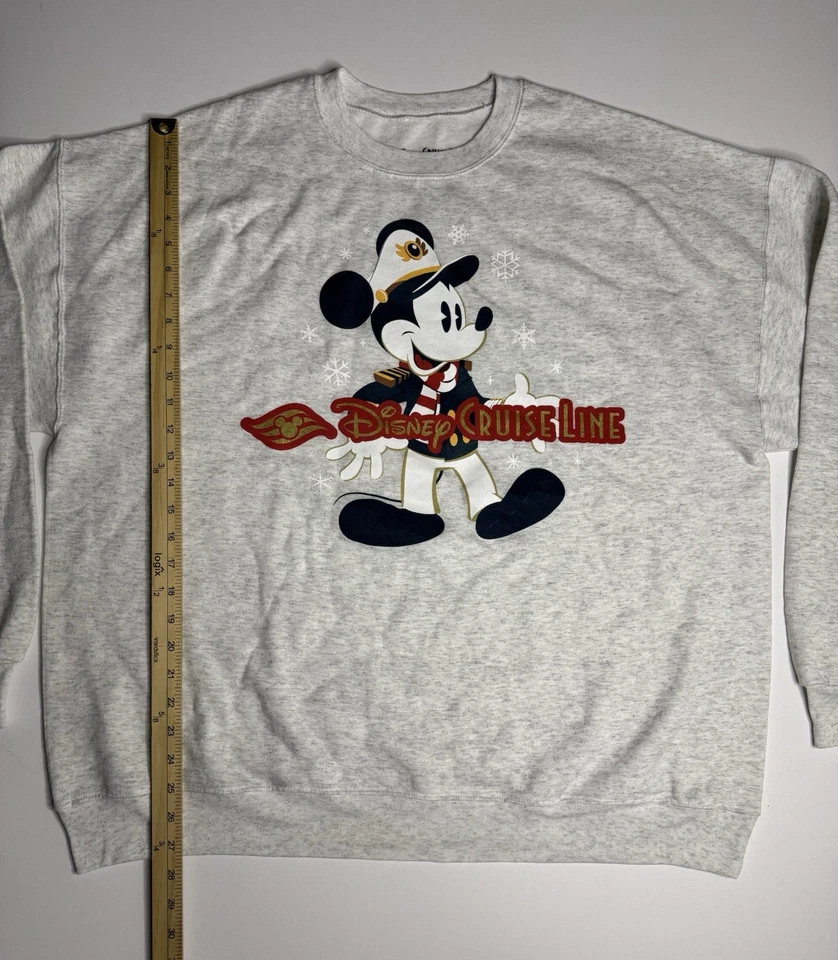 Disney Cruise Line DCL Mickey Mouse Navidad Cuello Redondo Sudadera Pullover XXL Foto 3 de 4