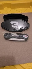 Dale Earnhardt Sr 3 Single Blade Folding Pocket Knife in a Tin Frost Cutlery New