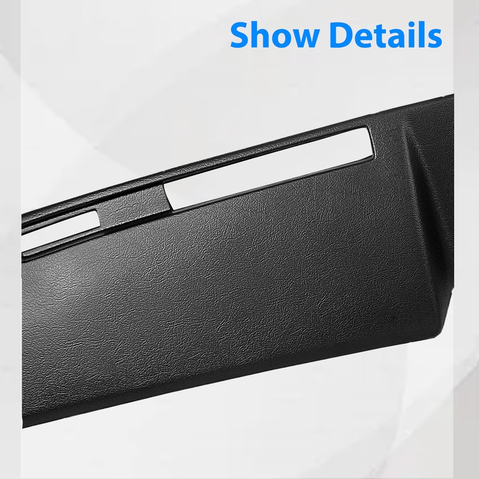 Dash Cover Cap For 1981-87 Chevy/GMC Pickup & 1981-91 SUV - Black, Direct Fit
