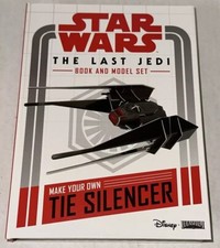 Star Wars Last Jedi DIY TIE Silencer Book Model Kit Hardcover Disney New NOS