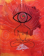 Acrylic Paintings on Canvas Hand Painted Acrylic Paint Spiritual