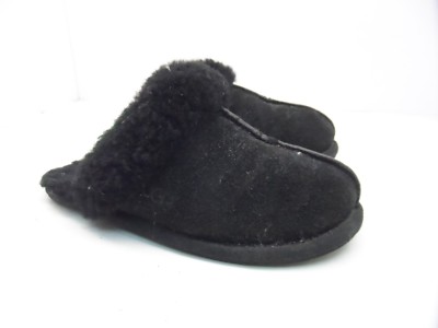 UGG Australia Women's Scuffette II Sheepskin Slipper Black Size 5M
