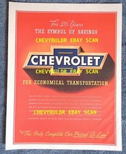 1937 Chevrolet Lrg Color Ad For 26 Years The Symbol Of Savings... 1937 Chevrolet Lrg Color Ad For 26 Years The Symbol Of Savings...