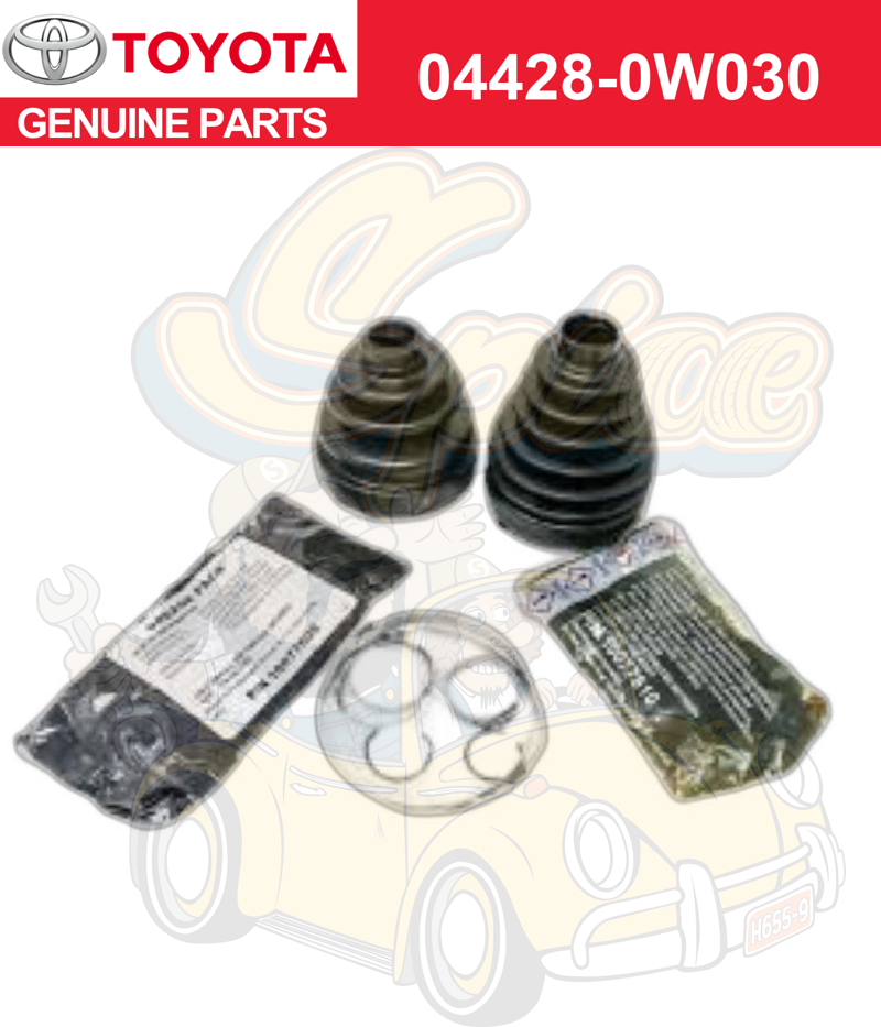 Toyota GENUINE BOOT KIT,FRONT DRIVE SHAFT,IN & OUTBOARD,RH 04428