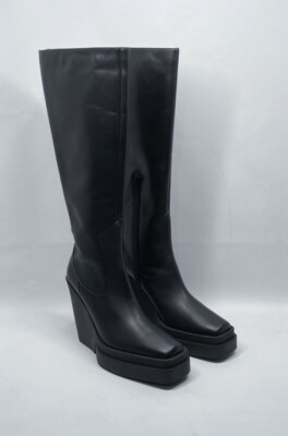 Gia Borghini Texan Leather Platform Knee-High Boots size 40 | eBay