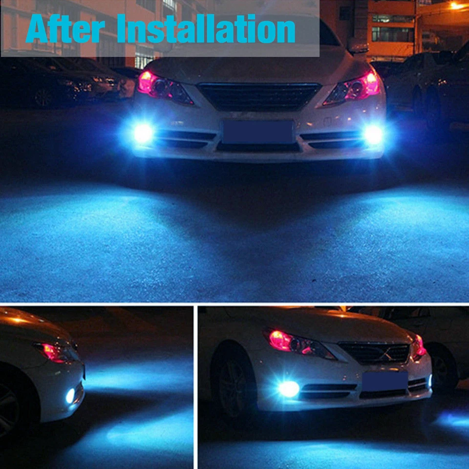 9006 HB4 LED Fog Lights Bulbs Conversion Kit  Canbus 80W 8000K Ice Blue 2pc - Image 2 of 4