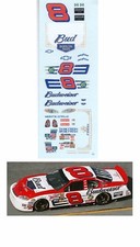  8 Dale Jr Born On Date decal 2004 1/64 scale AFX Tyco Autoworld