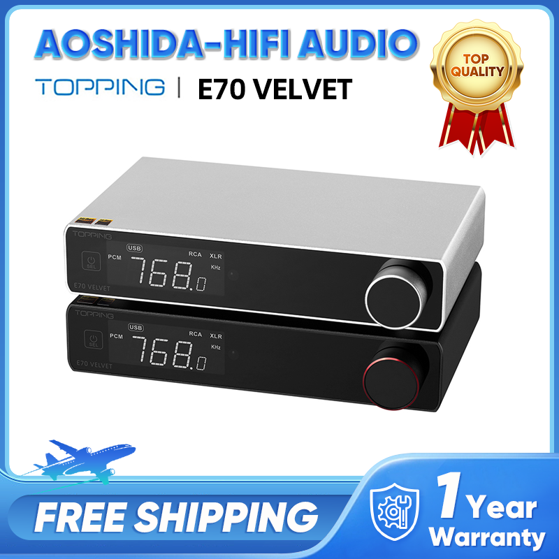 TOPPING E70 VELVET AK4191 AK4499EX USB DAC XMOS XU316 Bluetooth 