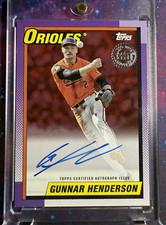 2025 Topps Series 1 Gunnar Henderson 35th Anniversary Red Auto /5 #90AU-GH
