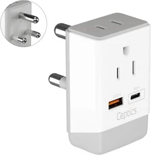 Ceptics South Africa  Plug Adapter Use in S. Africa Botswana - Type M AP-10L
