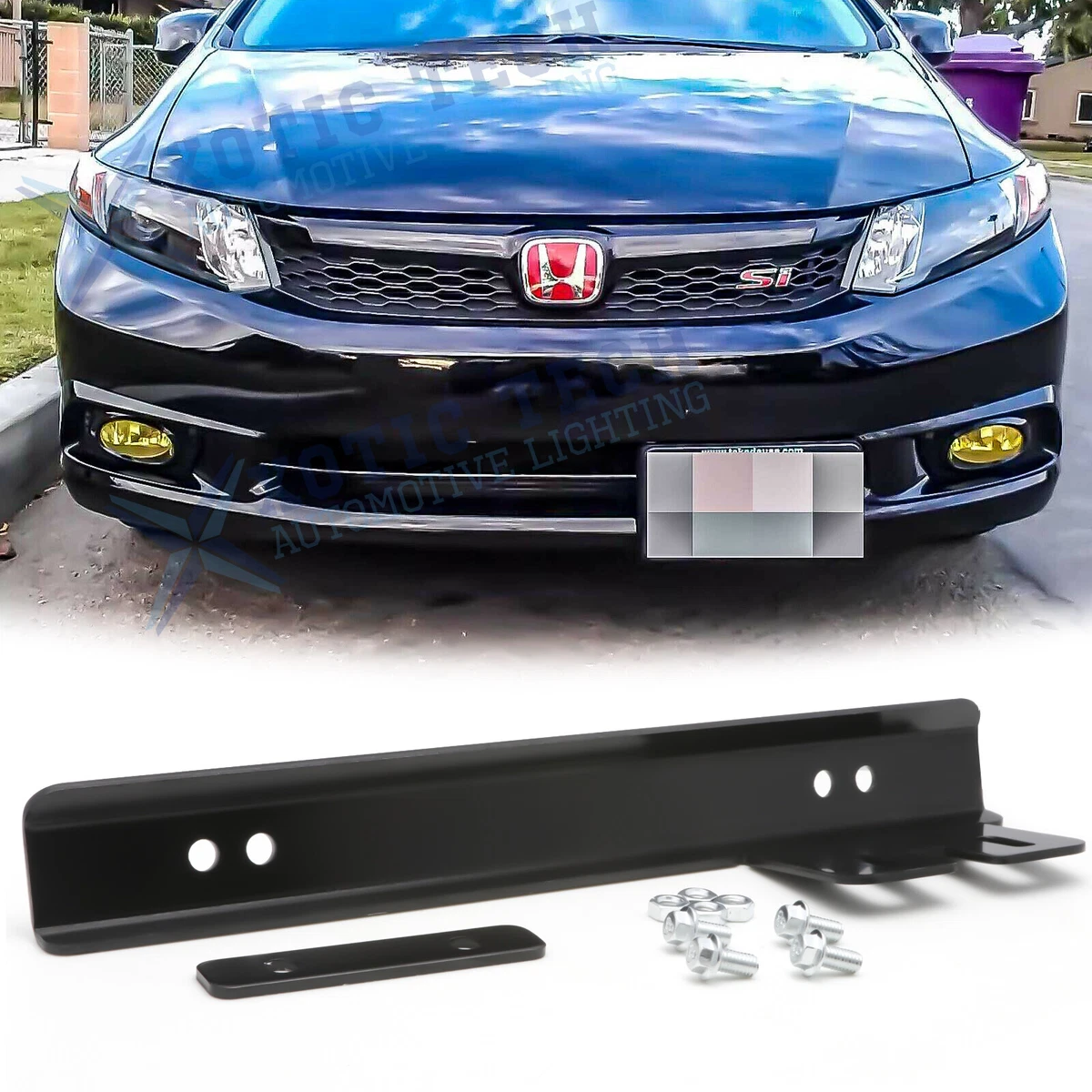 Honda civic license plate holder online