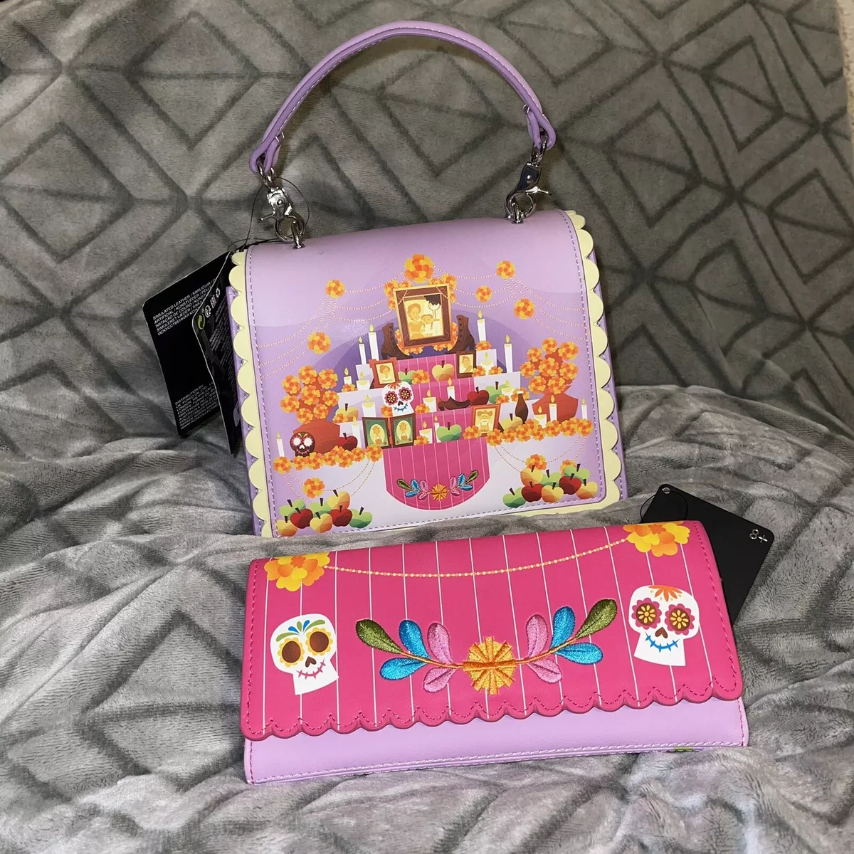 Loungefly Disneys Coco Family Ofrenda Purse And Wallet Matching Set