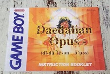 ORIGINAL Daedalian Opus Nintendo Gameboy Instruction Booklet ONLY