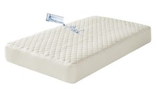 TL Care-Fitted Quilted Crib Mattress Cover-Waterproof-Organic-28"x52"-NEW