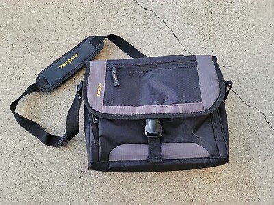 Targus Laptop Bag Black Gray Handle Shoulder Strap Luggage Carry On Travel  Case