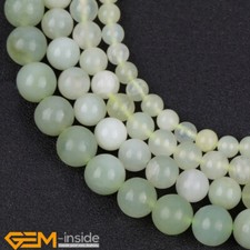 Natural Hua Show Jade Gemstone Smooth Round Loose Beads Jewellery Making 15" AU