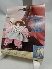 6 inch wooden block doll body kit
