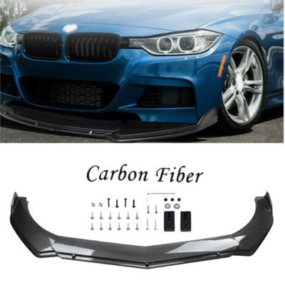 For BMW F10/F11 520i 528i 535i Front Bumper Lip Spoiler Splitter Carbon Fiber