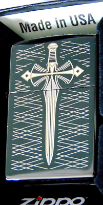 Original Zippo Sword Dagger Schwert Benzinfeuerzeug Sturmfeuerzeug NEU &OVP