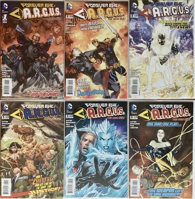 FOREVER EVIL: ARGUS, COMPLETE 6 COMIC SET, # 1 2 3 4 5 6, DC, NEW 52, A.R.G.U.S.