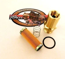 Fuel Inlet Fitting Kit 7/8 - 20 2" Olds Pontiac Buick Rochester Quadrajet Carb